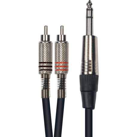 YELLOW CABLE Cordon 2 rca jack stéréo 3 m