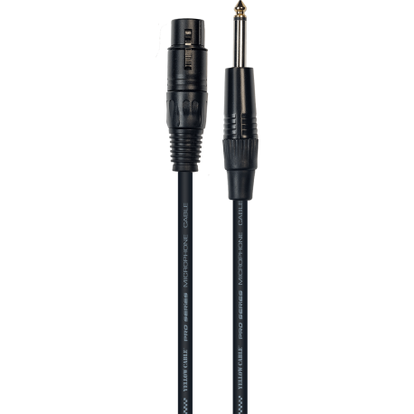 YELLOW CABLE Cordon jack xlr fem. 10 m