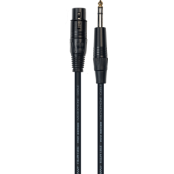 YELLOW CABLE Cordon c.micro jack sym xlr fem. 10 m