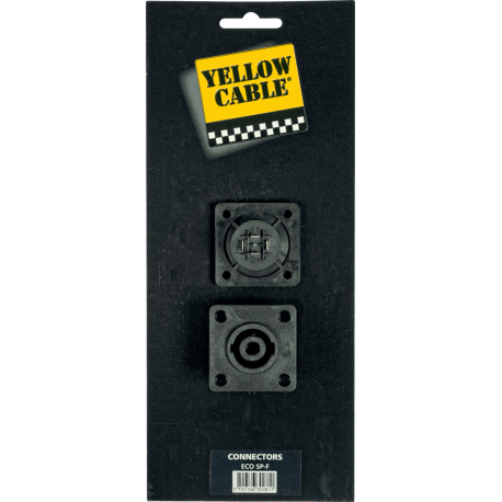 YELLOW CABLE Embase speakon 4 points - lot de 2