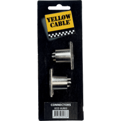 YELLOW CABLE Embase xlr male - lot de 2