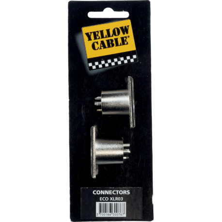 YELLOW CABLE Embase xlr male - lot de 2