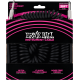 ERNIE BALL Cables instrument torsades jack/jack 9m noir