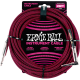 ERNIE BALL Jack/jack coudé 7,62m noir et rouge