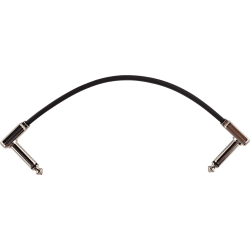 ERNIE BALL Cables instrument patch - coudé fin & plat - 15 cm