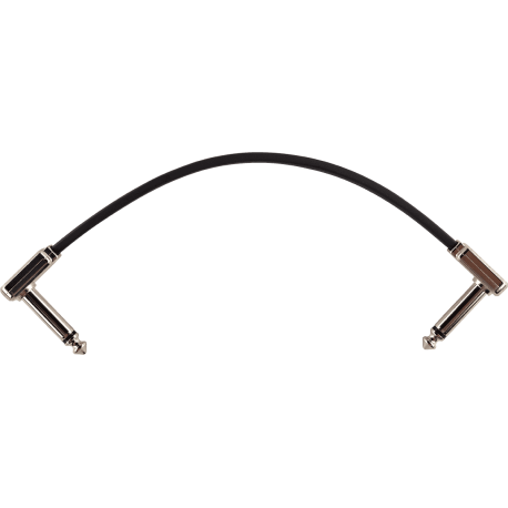 ERNIE BALL Cables instrument patch - coudé fin & plat - 15 cm