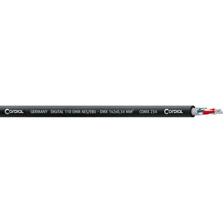 CORDIAL Bobine de câble DMX 100 m