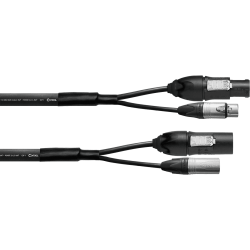 CORDIAL Câble hybride XLR 5 points + PowerCon 2,5 mm² True1 - 1.5m