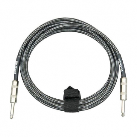 DIMARZIO EP1715SSBKGY - Câble jack 4,5m - noir/gris