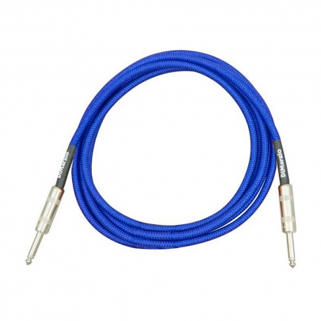 DIMARZIO EP1715SSEB - Câble jack 4,5m - bleu