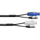 CORDIAL Câble DMX XLR 3 points + PowerCON 3 m