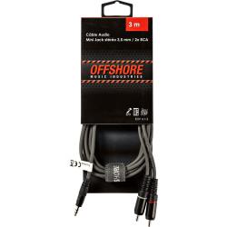 OFFSHORE Mini jack/2 RCA 3m