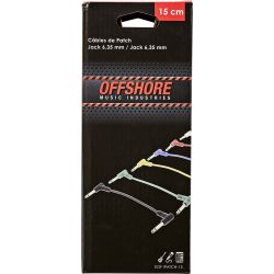 OFFSHORE Jack patch coudé 15cm - par 6
