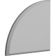 PRIMACOUSTIC 2 panneaux 1/4 cercle 2 pouces gris