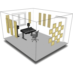 PRIMACOUSTIC Kit de traitement acoustique pour 11 m² beige