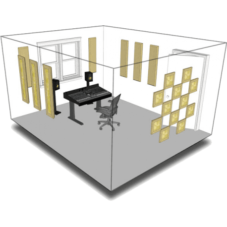 PRIMACOUSTIC Kit de traitement acoustique pour 11 m² beige