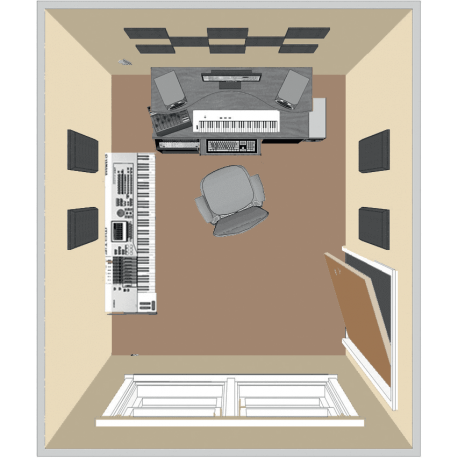 PRIMACOUSTIC Kit de traitement acoustique pour 9 m² noir