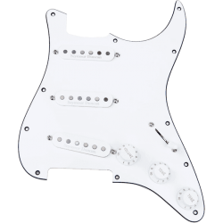 SEYMOUR DUNCAN PLAQUE COMPLETE STK CLASSIC, BLANCHE