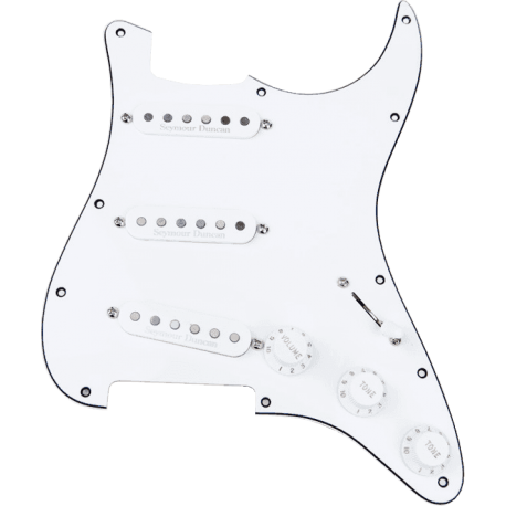 SEYMOUR DUNCAN PLAQUE COMPLETE STK CLASSIC, BLANCHE