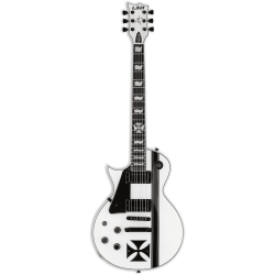 LTD Signature James Hetfield Ironcross snow white gauchère