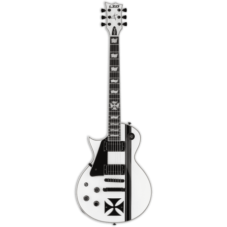 LTD Signature James Hetfield Ironcross snow white gauchère
