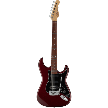 G&L Fullerton Deluxe Legacy HB Ruby Red Metallic / Palissandre