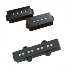 DIMARZIO DP251BK - Area P+J Set - Kit complet neck & bridge -noir