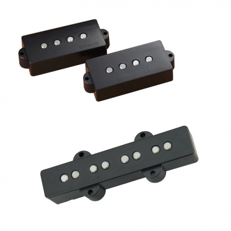 DIMARZIO DP251BK - Area P+J Set - Kit complet neck & bridge -noir