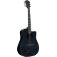 LâG Skullture dreadnought cutaway electro noir satin