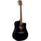 LâG Dreadnought cutaway electro black