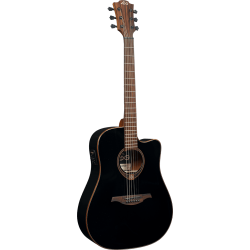 LâG Dreadnought cutaway electro black