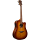 LâG Dreadnought cutaway electro brown shadow