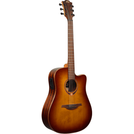 LâG Dreadnought cutaway electro brown shadow