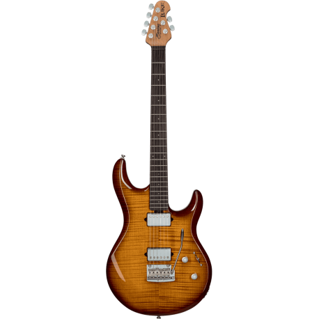 STERLING BY MUSIC MAN Luke Flame Maple Hazel Burst