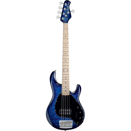STERLING BY MUSIC MAN StingRay Quilted Maple Neptune Blue, 5-cordes