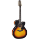 TAKAMINE P6JC-12BSB brown sunburst 12-cordes