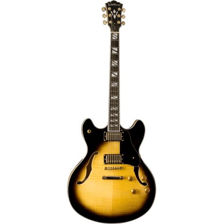 WASHBURN Demi-caisse double cut Tobacco Sunburst