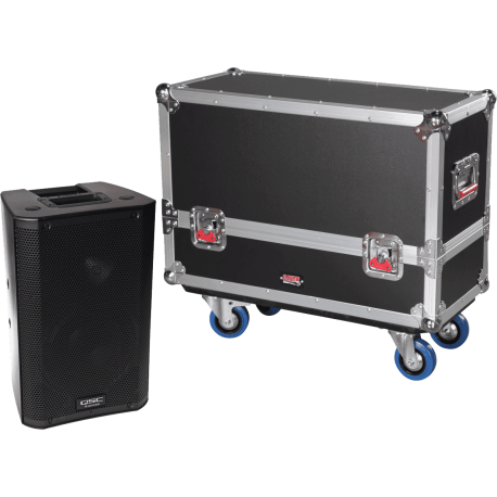 GATOR Bois G-Tour pour deux enceintes QSC K8