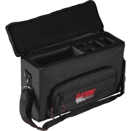 GATOR GM-2W softcase pour un système HF complet et deux micros