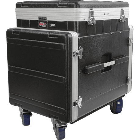 GATOR Polyéthylène 19" GRC 12 U pour le top et 10 U pour le côté avec des roulettes