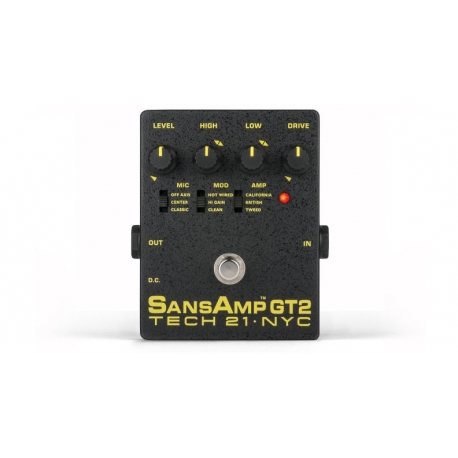 TECH21 SansAmp GT2 - Pédale de préampli pour guitare