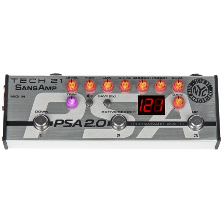 TECH21 PSA 2.0 SansAmp - Preampli guitare programmabile - 30ème anniveraire