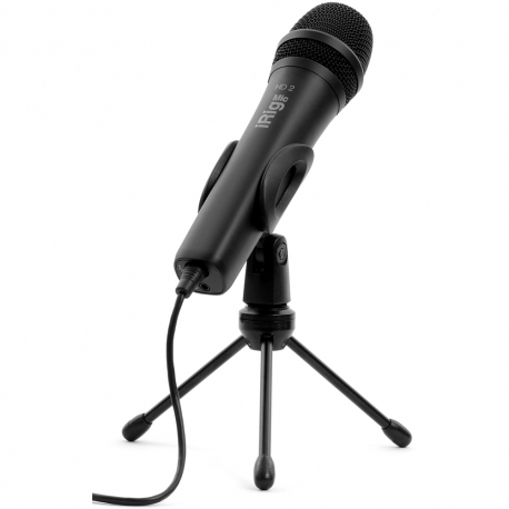 IK MULTIMEDIA iRig Mic HD2 - Microphone USB pour iOS, Android, Mac et PC - noir