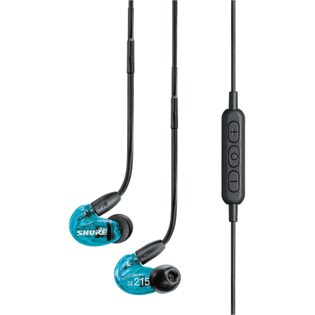 SHURE SE215 bleu - Bluetooth avec micro et volume