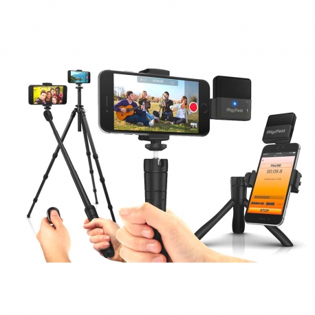 IK MULTIMEDIA iKlip Grip - support multi fonctions pour smartphone & caméras avec commande Bluetooth