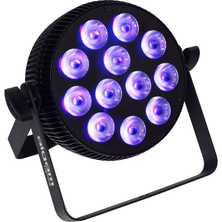 ALGAM LIGHTING Projecteur à LED 12x10W 6-en-1 RGBWAU slim