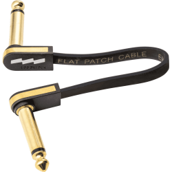 EBS Câble de patch guitare 10 cm compact or
