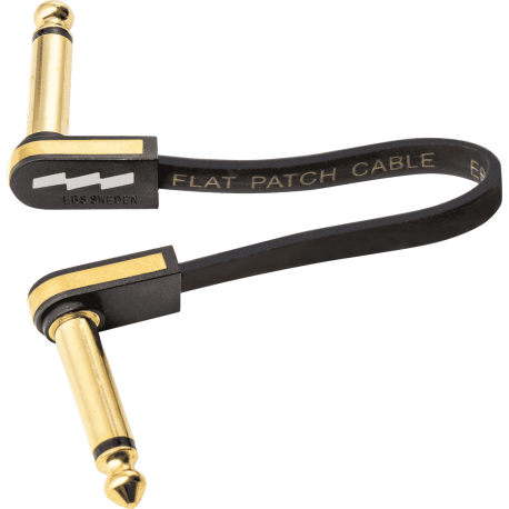 EBS Câble de patch guitare 10 cm compact or