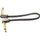 EBS Câble de patch guitare 18 cm compact or