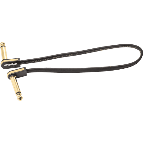 EBS Câble de patch guitare 28 cm compact or